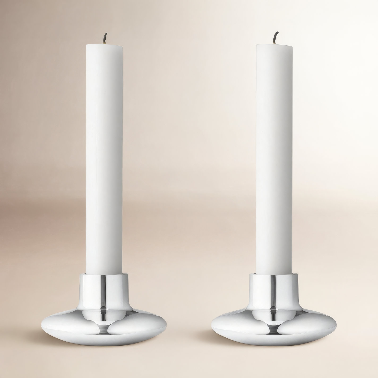 Georg Jensen Henning Koppel Small Stainless Steel Candlestick